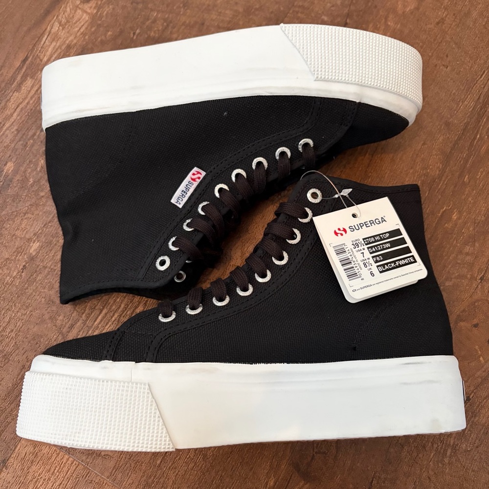 Superga High-Top Platform Sneakers - Picture 5 of 9